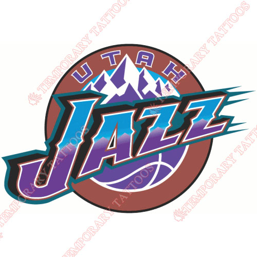 Utah Jazz Customize Temporary Tattoos Stickers NO.1218
